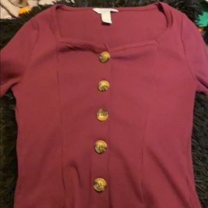 Maroon Short Sleeve